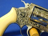 Hand Engraved Smith & Wesson model 60-7 38 Special Real Ivory Grips Mirror Polish - 3 of 19