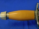 Scarce & Desirable 1960's Randall Smithsonian Brass Back Bowie Westinghouse Yellow Micarta - 10 of 20