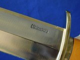 Scarce & Desirable 1960's Randall Smithsonian Brass Back Bowie Westinghouse Yellow Micarta - 5 of 20
