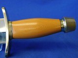 Scarce & Desirable 1960's Randall Smithsonian Brass Back Bowie Westinghouse Yellow Micarta - 11 of 20