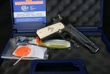 NIB Lew Horton Exclusive Silver Colt Government 45 ACP Factory Engraved - 1 of 18