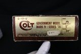 (Sold 10/8/2019) 1976 Colt 70 Series Government Flat Out New in the Box - 17 of 17