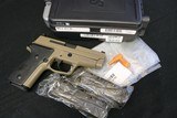 Sig Sauer P229 M11-A1 9mm FDE Pre Owned Orig Box 3 15 Round Mags Trijicon Night Sights - 1 of 23