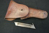 (On Layaway 10/22/2019) Scarce 1942 US Property Marked Hi Standard HD Military 22LR 4.5 inch w/ Boyt 42 US Leather Holster - 19 of 20