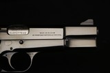 1981 Belgium Browning Hi Power 9mm Factory Adjustable Sites with Case High Condition - 4 of 20