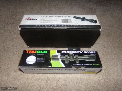 Scopes. Truglo and Aim brands