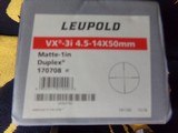 Leupold VX 3i4.5 X 15 X 50 NIB - 1 of 2
