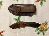 Small belt sheath knife. SS blade with Ironwood scales - 2 of 2