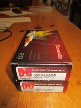 twoboxesofhornady superformance ammo(300savage)