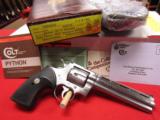 Colt Python Silver Snake Prototype 357 Mag./6" BBL Stainless Factory Letter (LNIB) - 1 of 8