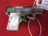 Browning Belgium Baby Auto Nickel 25acp w/ Pouch - 1 of 2