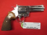 Colt Python 357 Magnum 4" Nickel - 1 of 2