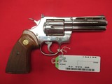 Colt Python 357 Magnum 4" NICKEL - 1 of 2