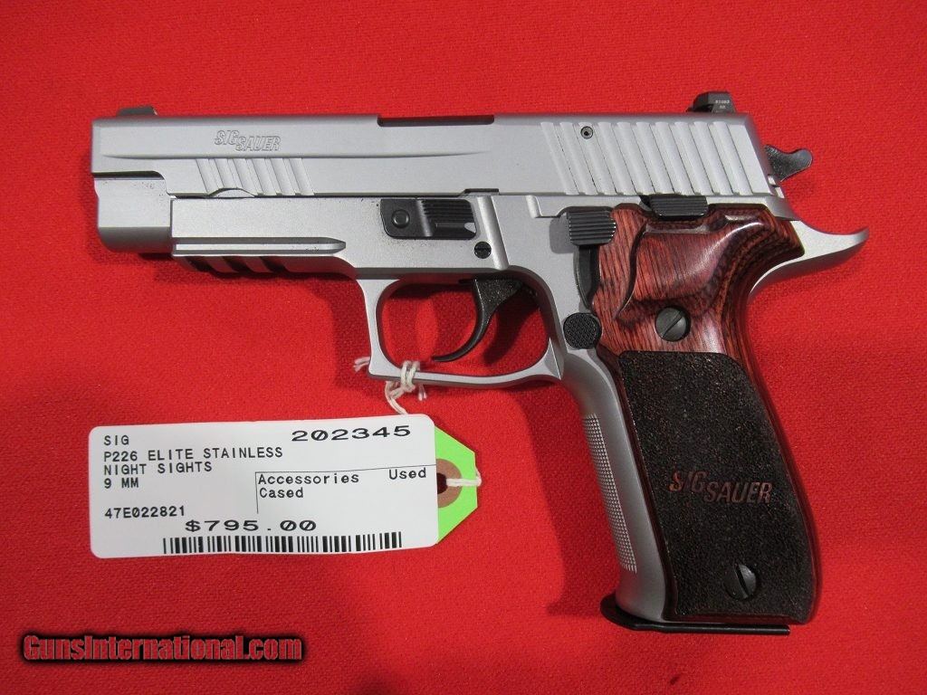 Sig P226 Elite Stainless 9mm w/ Night Sights