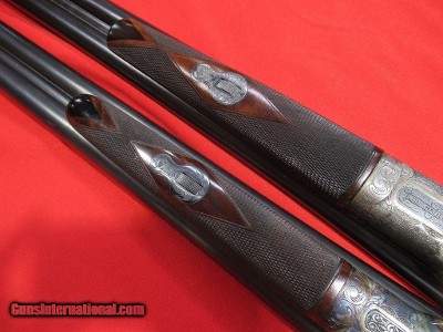 LC Smith Composed Pair of Eagle Grade 12ga/28