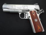 Hand Engraved Ruger SR1911 - 2 of 6