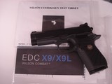 Wilson Combat EDC X9, Carry Case, 6-15rd & 2-18 rd mags, All Paperwork, Test Target, Everything Pictured, New Condition ! - 5 of 13