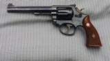SMITH & WESSON MODEL 17-1 22 LR 4 SCREW WITH DIAMOND GRIPS - 4 of 14