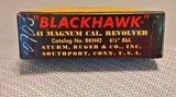 Ruger BlackHawk 41 Magnum *As New In The Box* - 16 of 17