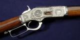 Pair of engraved 1873 Winchester copies by Armsport Both as and new unfired sold as pair.
- 3 of 8