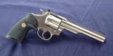 Colt Trooper MK III Brushed E- Nickel Chambered in .22lr with Colt knife
and Colt belt buckle - 1 of 7