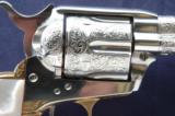 Colt SAA 2nd Generation Alvin A White engraved
Nickel .45 Colt with Mother of Pearl Grips.
- 2 of 14