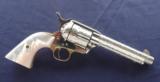 Colt SAA 2nd Generation Alvin A White engraved
Nickel .45 Colt with Mother of Pearl Grips.
- 1 of 14