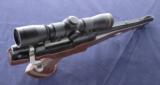 Remington
XP100 chambered in .221 fireball and topped with a Leupold FX-II
- 2 of 5