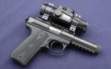 Ruger MK III 22/45 with a Bushnell Trophy red or green dot system. - 1 of 6