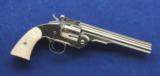 Uberti Nickel Schofield #2 chambered in .45 Colt. with its factory box and paper work. - 1 of 6