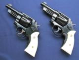 2 4" blued S&W Outdoorsman 38/44 cased and sold as a pair - 4 of 11