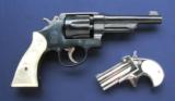Cased pair, S&W 38/44 revolver and Cobra derringer - 2 of 8