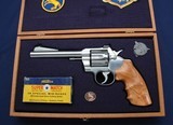 Very nice custom cased Colt Officer's Model 6" Nickel - 1 of 8