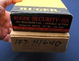 Original and MINT Ruger Security Six snubbie in the box - 11 of 11