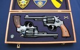 Pair S&W 1917s, Military & Commercial, custom cased - 1 of 13