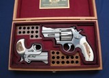 Nicely cased pair .44s, S&W 624 and Bond Derringer - 1 of 9