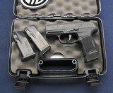 Nice used Sig P365 in the case with 3 mags - 1 of 8