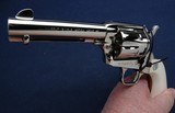 NIB 1994 nickel Colt SAA w/elephant ivory - 6 of 9