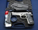 Excellent used stainless Beretta 92FS 9mm - 1 of 7