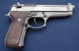 Excellent used stainless Beretta 92FS 9mm - 2 of 7