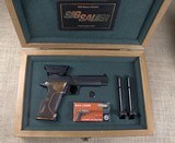 Like New! Sig Sauer P210A Target in 9mm W/ Custom Wood Case & OEM Box - 1 of 9