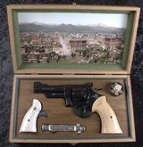 Superb Custom Smith & Wesson 25-2 in .45Acp W/Stag Grips & knife - 1 of 10