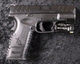 Excellent Springfield Armory XD-M Elite Compact in .45Acp W/Custom Case - 3 of 9