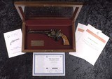 UNFIRED! John Wayne Uberti Schofield Commemorative in .44WCF W/ Showcase, White Shipping box & Papers - 1 of 11