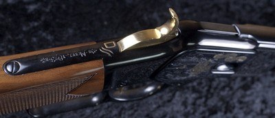 UNFIRED!!! Uberti- Winchester 1873 John Wayne Commemorative in .45LC W/ Black Hardcase, White shipping box - Image 10 of 11