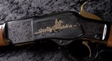 UNFIRED!!! Uberti- Winchester 1873 John Wayne Commemorative in .45LC W/ Black Hardcase, White shipping box - Image 3 of 11