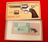 Colt Frontier Scout with dual cylinder, NIB - Nickel - 1 of 2