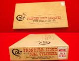 Colt Frontier Scout with dual cylinder, NIB - Nickel - 2 of 2