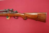 Baby Mauser Custom Mannlicher in 222Remington Caliber with vintage 330 Weaver Scope - 6 of 13