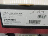 Browning High Grade X-Bolt New & Unfired with Leupold VX-1 3x9x50mm Scope in 270 Win. Caliber - 9 of 9